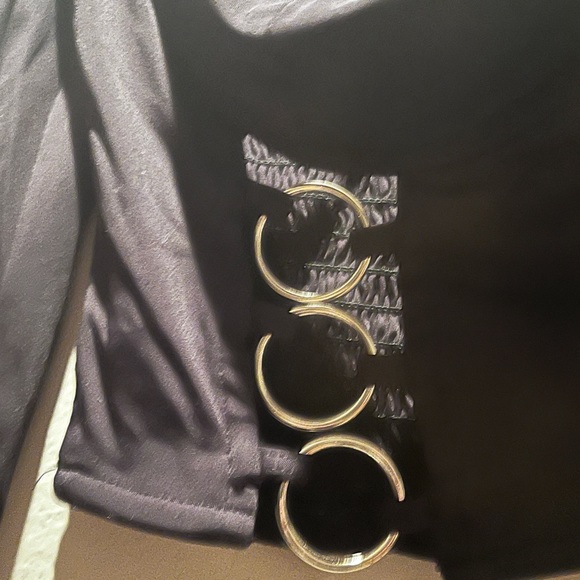 2/$60 POSTER GIRL Sexy Black Crop Top XS - Picture 3 of 5